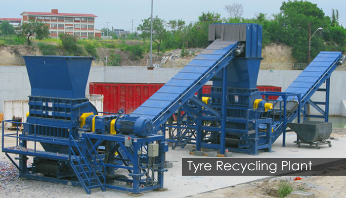 Tyre recycling plant
